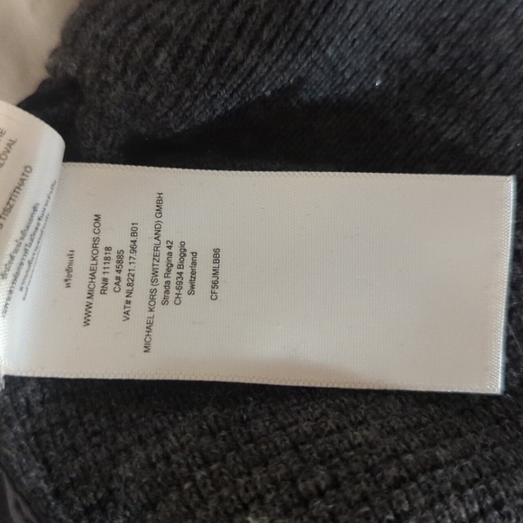 Size XL Navy Michael Kors Zip Up Hooded Vest - Picture 5 of 5